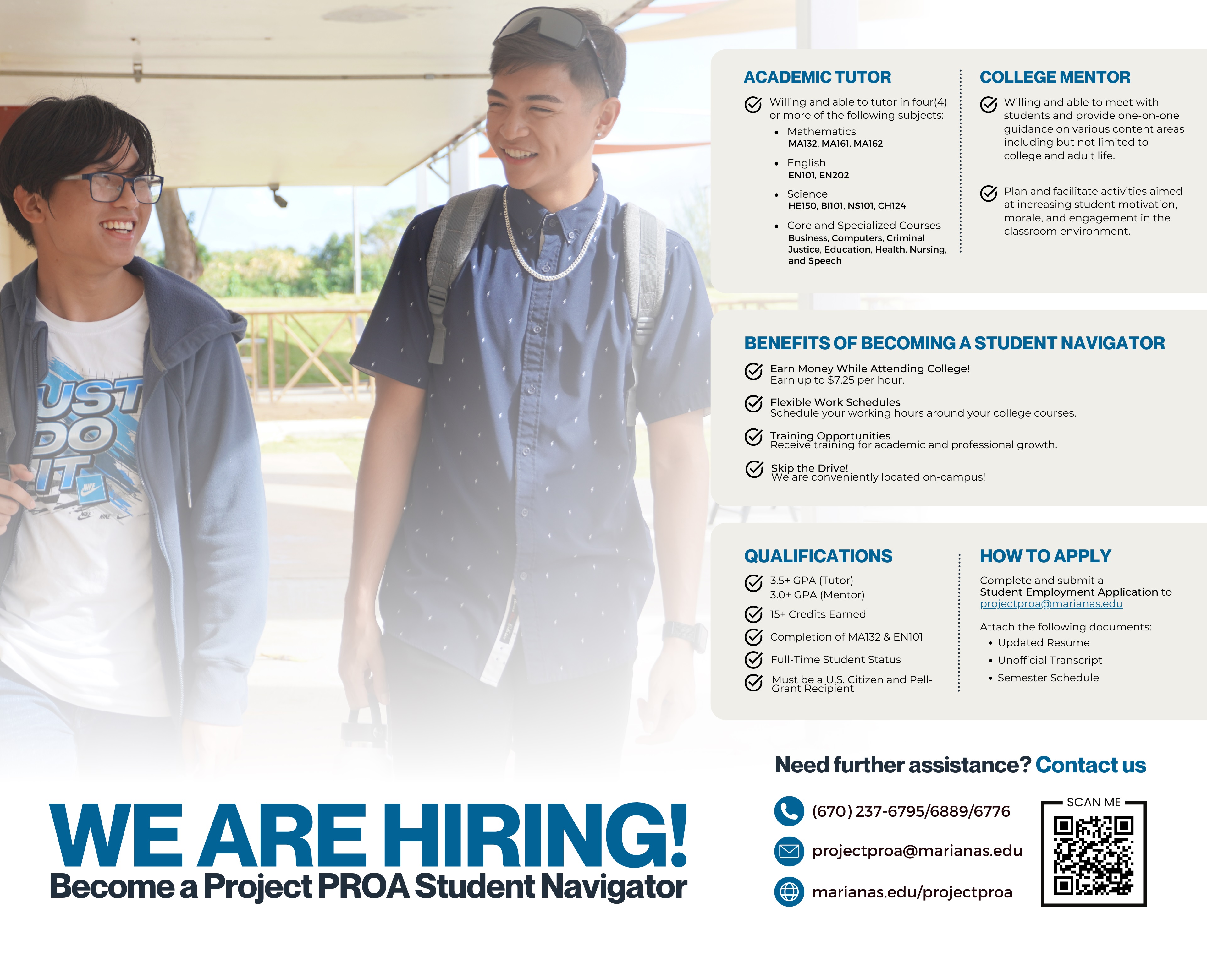 Project PROA Tutoring Flyer 